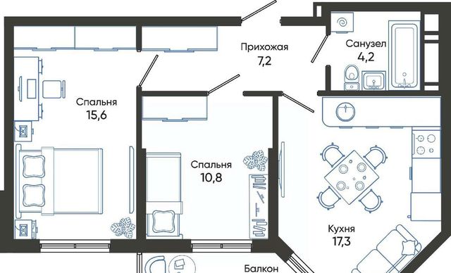 г Новороссийск р-н Центральный ул Куникова 47г ЖК Облака 2 фото