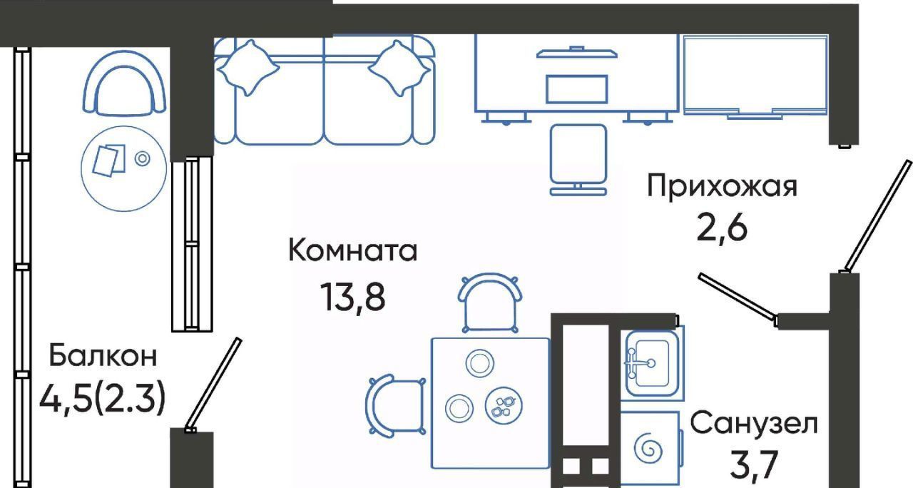 квартира г Новороссийск р-н Центральный ш Мысхакское фото 1