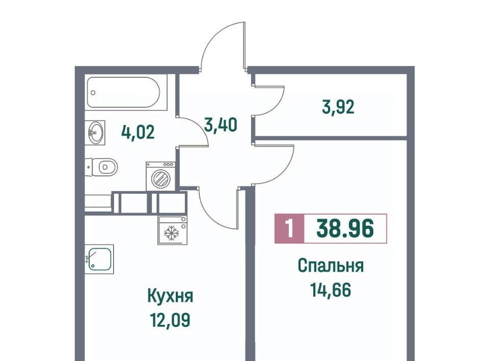 квартира р-н Всеволожский г Мурино пр-кт Ручьевский 1/24 Девяткино фото 1