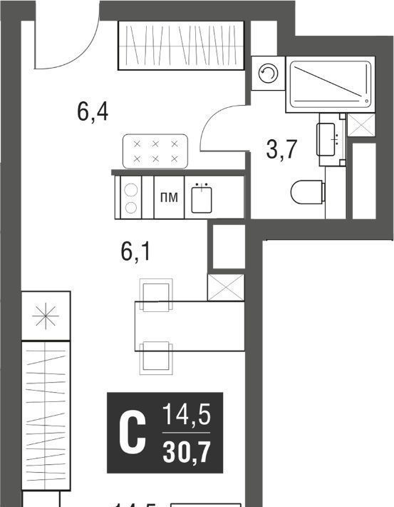 квартира г Москва метро Свиблово проезд Серебрякова 11/13к 1 фото 1