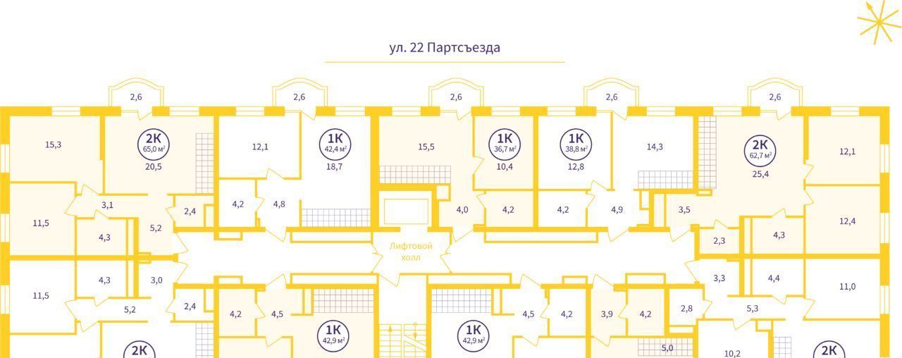 квартира г Екатеринбург Уралмаш ул. 22-го Партсъезда, 3 фото 3