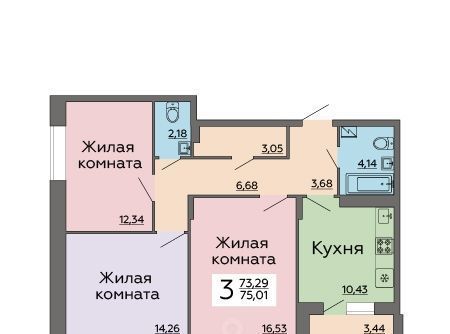 квартира г Воронеж р-н Коминтерновский ул Независимости 78б фото 1