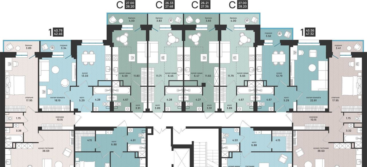 квартира г Архангельск Октябрьский ул Свободы 16 фото 2