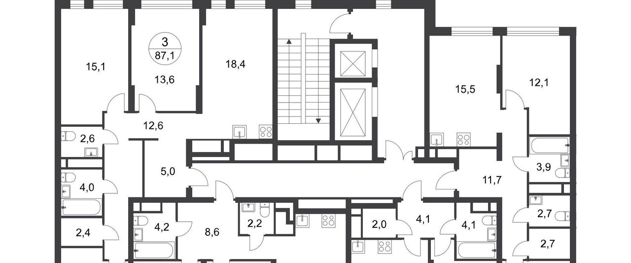 квартира г Москва п Внуковское метро Рассказовка Переделкино Ближнее мкр, 17-й кв-л, к 3 фото 2