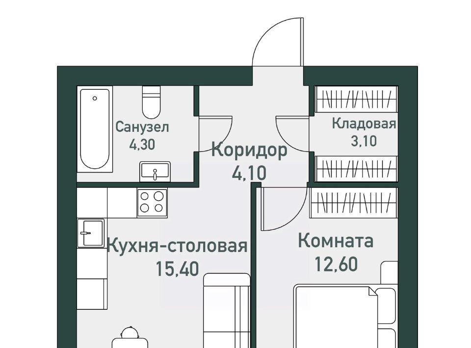 квартира р-н Сосновский п Западный р-н мкр Привилегия Кременкульское с/пос фото 1