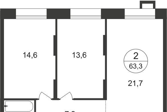 квартира п Московский г Московский ЖК Первый Московский 7я метро Рассказовка фаза, к 1 фото 1