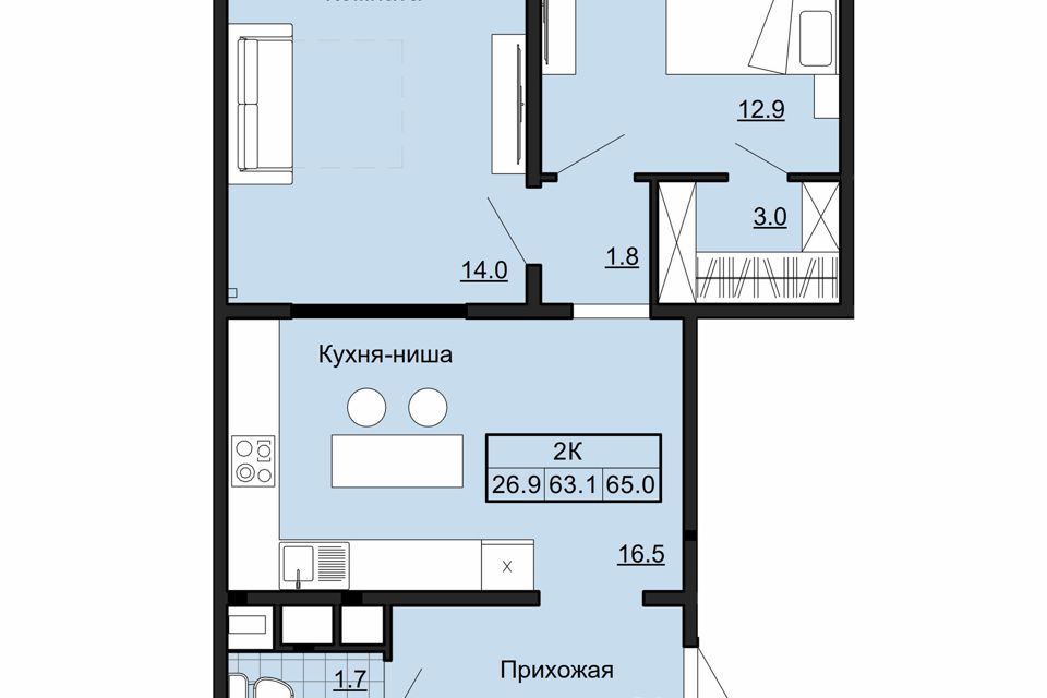 квартира г Ковров ул Владимирская 53 ул Любецкая фото 1