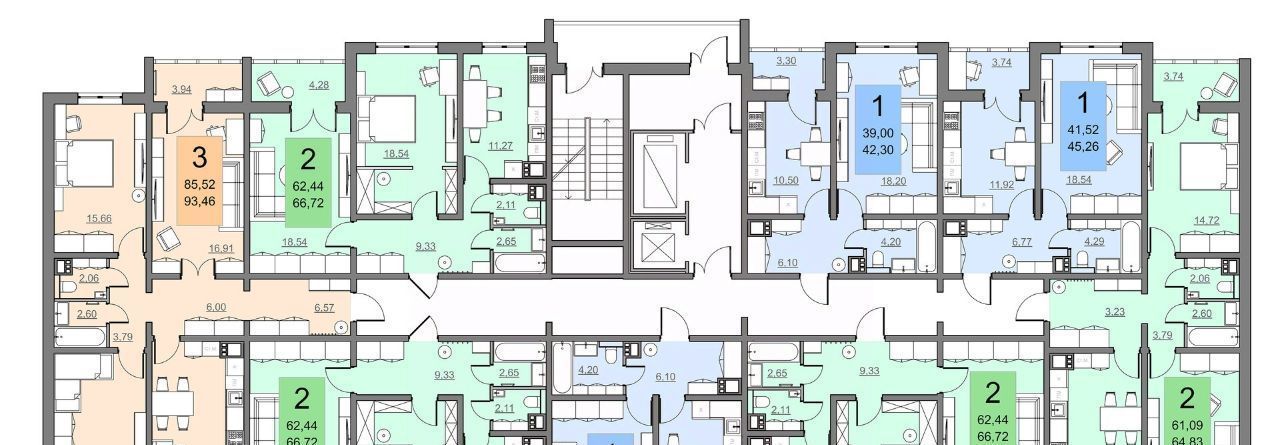 квартира г Саратов р-н Кировский Солнечный 2 ул им Академика Семенова Н.Н. 19 фото 1