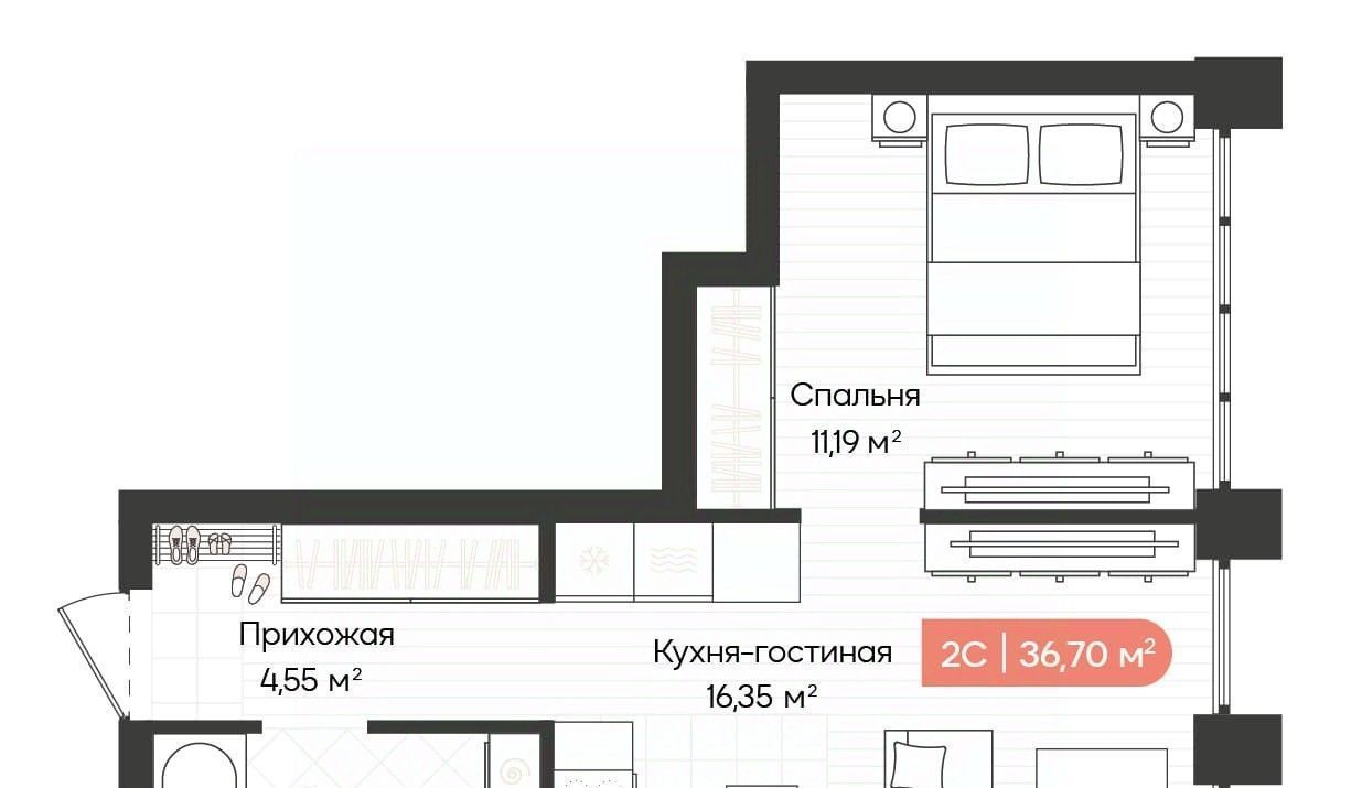 квартира г Новосибирск р-н Октябрьский Речной вокзал ул Ленинградская 348 фото 1