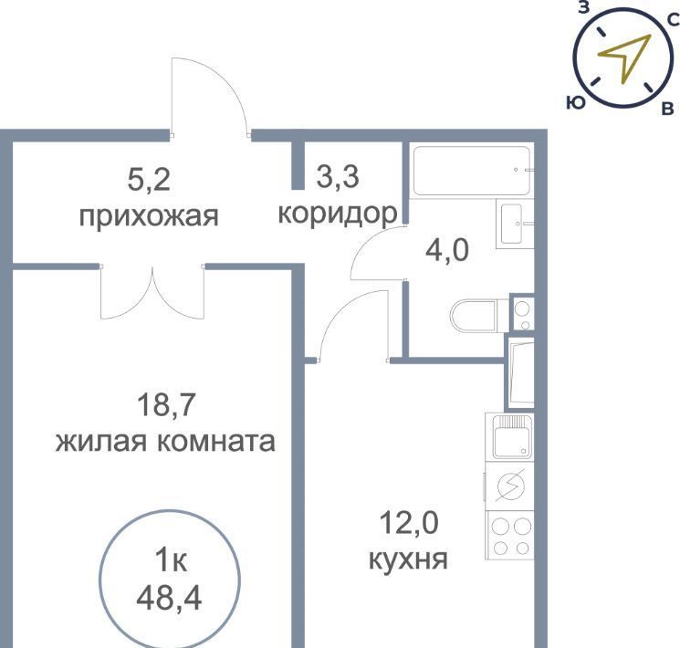 квартира г Нефтеюганск мкр 17-й 11/2 фото 1