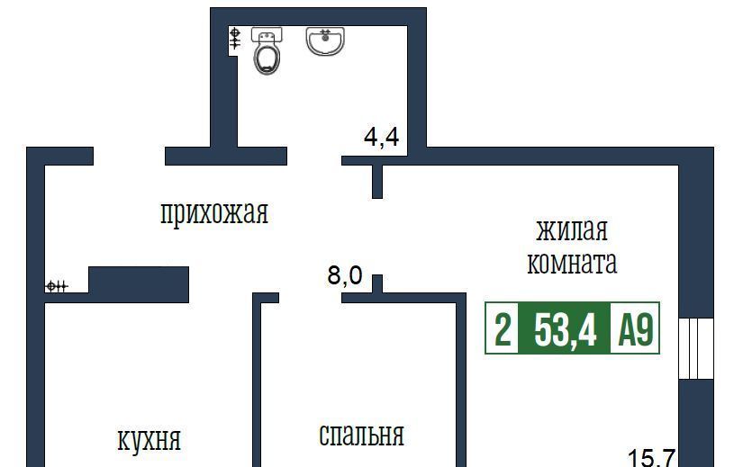 квартира г Красноярск р-н Центральный ул Петра Подзолкова 19 Красноярский кадастровый район фото 1