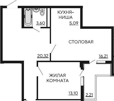 квартира г Краснодар р-н Прикубанский ул Краеведа Соловьёва 6/6 фото 8