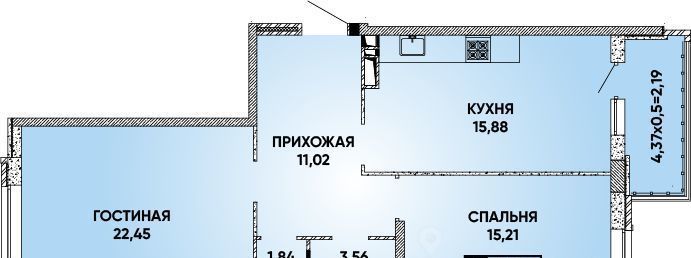 квартира г Краснодар р-н Прикубанский Достояние мкр фото 1