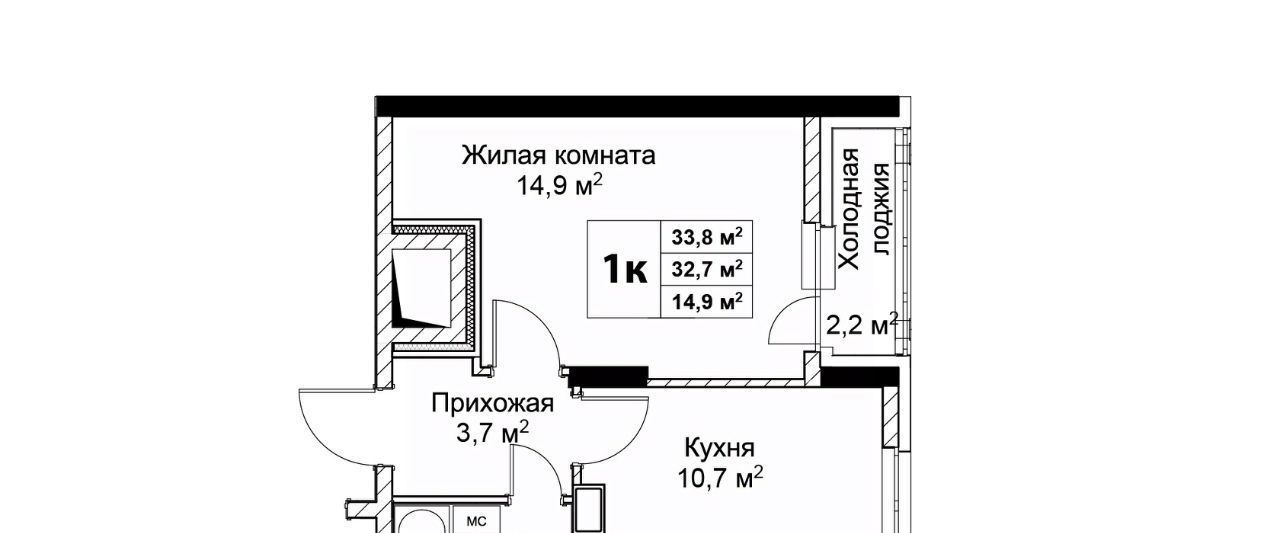 квартира г Нижний Новгород Горьковская ЖК «Новая Кузнечиха» 19 фото 1