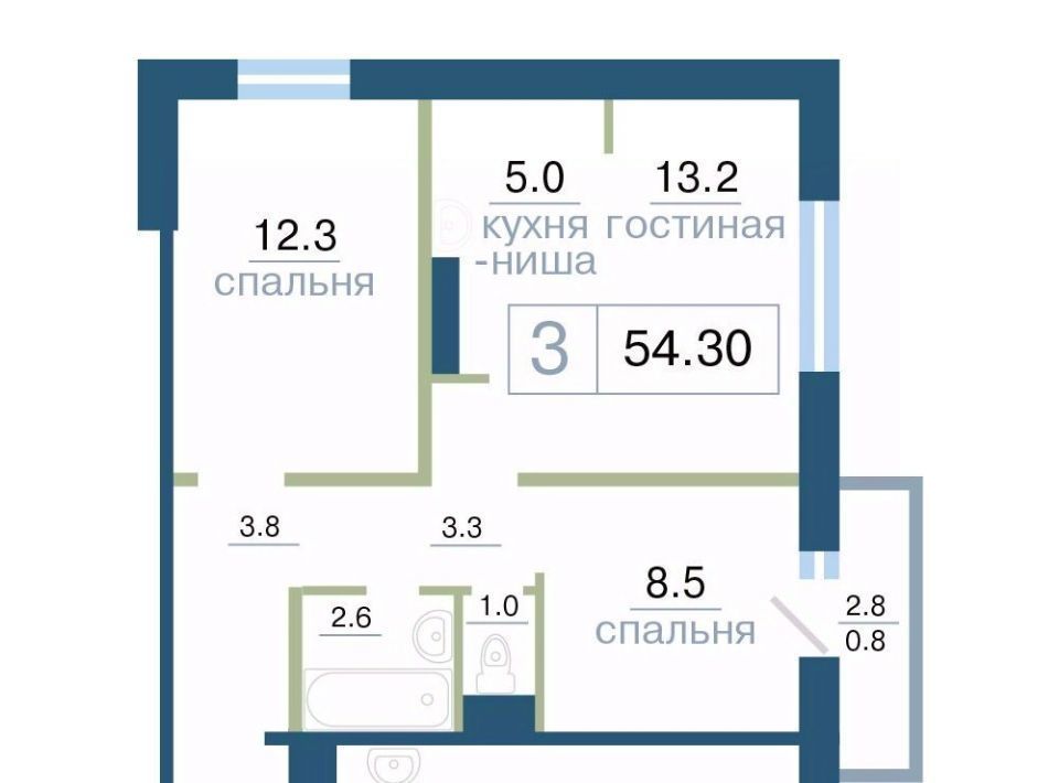 квартира г Красноярск р-н Железнодорожный ул Дубровинского фото 1