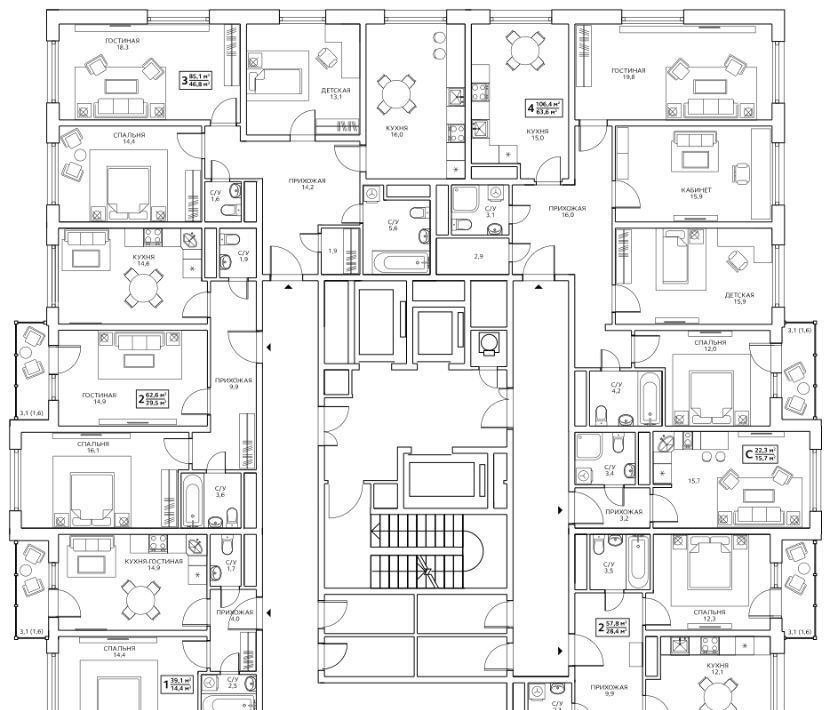 квартира г Москва метро Беговая ул Маргелова 3к/5 фото 2