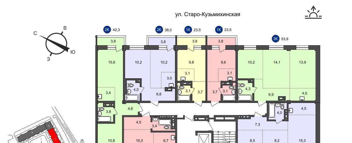 квартира г Иркутск р-н Свердловский ул Старо-Кузьмихинская фото 2