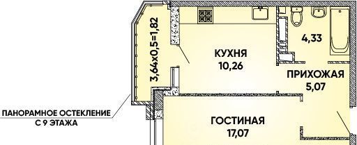 квартира г Краснодар р-н Прикубанский Парковый ул им. Григория Булгакова 10 Достояние мкр фото 1