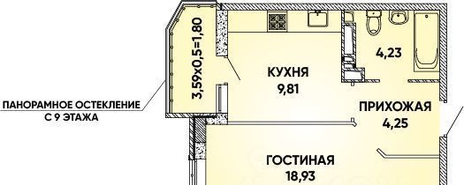 квартира г Краснодар р-н Прикубанский Парковый ул им. Григория Булгакова 10 Достояние мкр фото 1