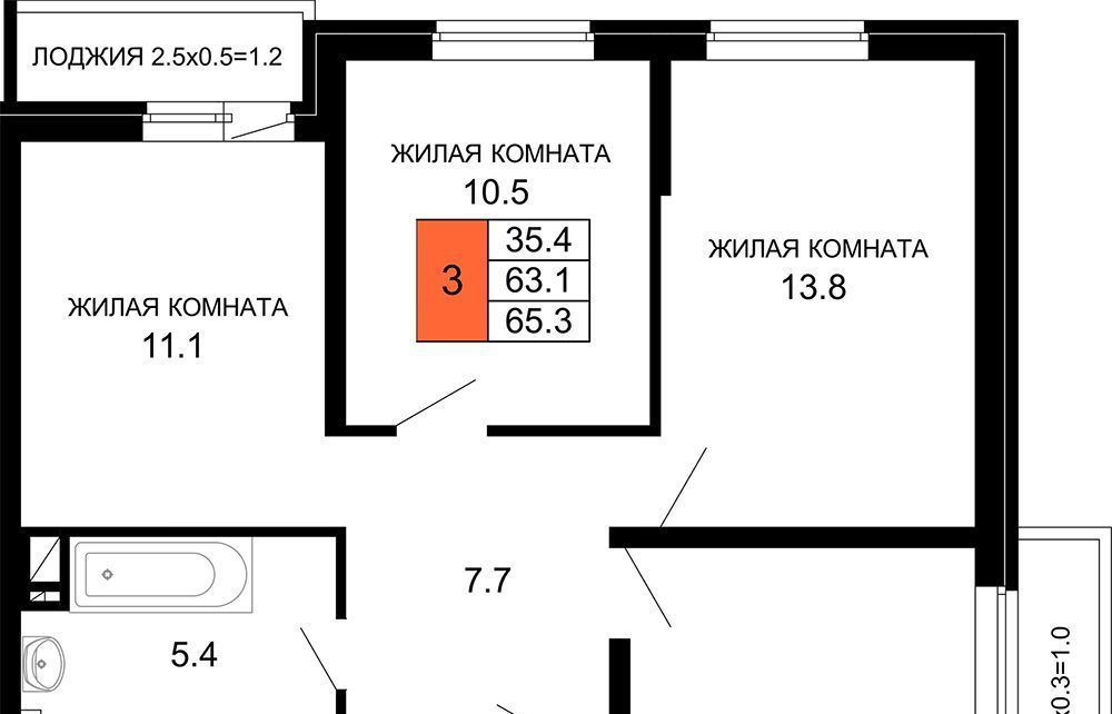 квартира г Краснодар р-н Прикубанский Николино Парк ЖК «Дыхание» фото 1