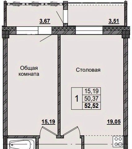 квартира г Якутск ул им. Д.Д.Красильникова 5 фото 1