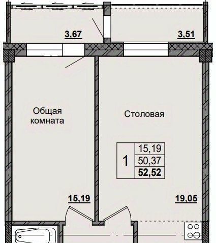 квартира г Якутск ул им. Д.Д.Красильникова 5 фото 1