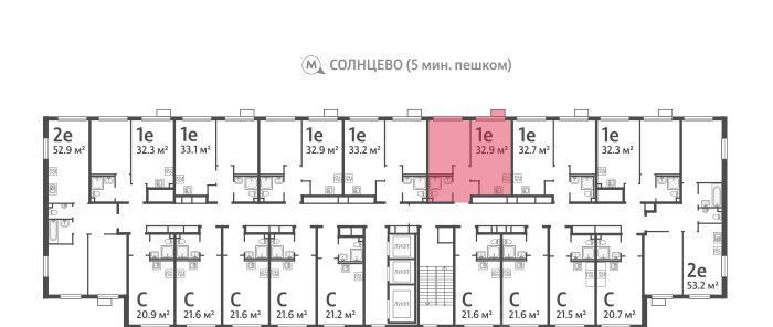 квартира г Москва метро Солнцево район Солнцево ЖК Лучи-2 фото 2