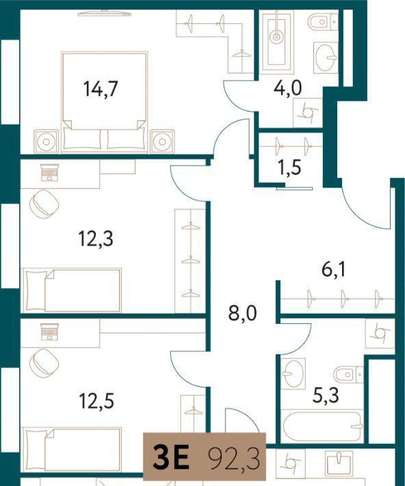 квартира г Москва метро Раменки ул Винницкая 8к/1 фото 1