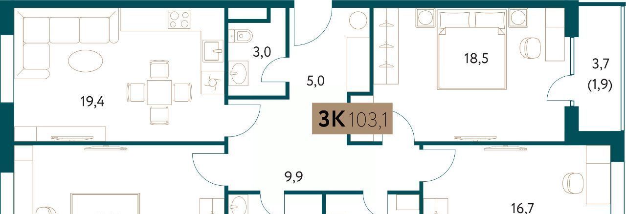 квартира г Москва метро Раменки ул Винницкая 8к/1 фото 1