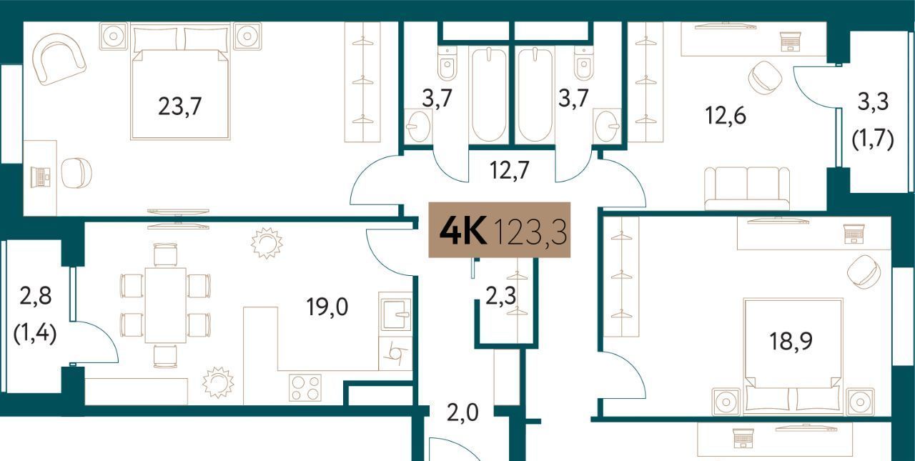 квартира г Москва метро Раменки район Раменки ул Винницкая 8к/1 фото 1