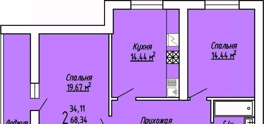 квартира р-н Рамонский с Ямное микрорайон «Рождественский» фото 1