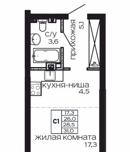 квартира г Ростов-на-Дону р-н Пролетарский Нахичевань пр-кт Театральный 50 фото 1