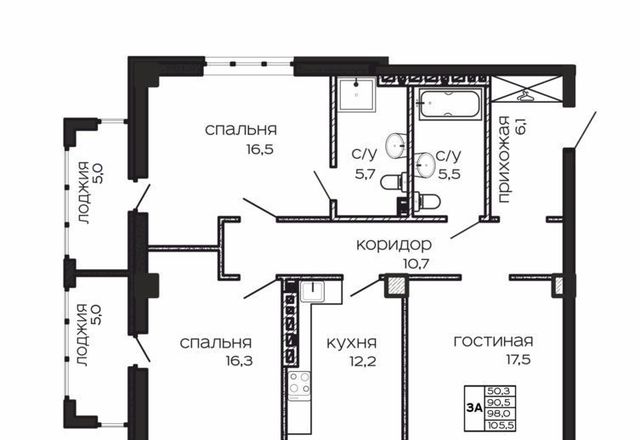 квартира г Ростов-на-Дону р-н Пролетарский Нахичевань пр-кт Театральный 50 фото