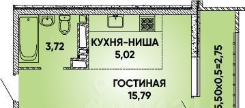 квартира г Краснодар р-н Прикубанский Парковый ул им. Григория Булгакова 10 Достояние мкр фото 1