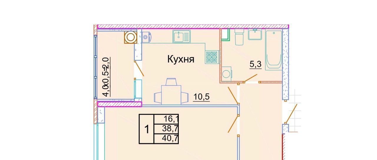 квартира г Ростов-на-Дону р-н Пролетарский Кирпичный пр-кт 40-летия Победы 103а фото 1