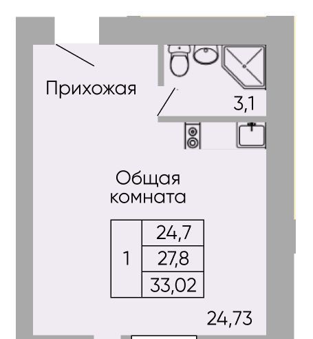 квартира г Ростов-на-Дону р-н Пролетарский Александровка ул Вересаева 103в/1 ЖК «Сиреневый квартал» фото 1