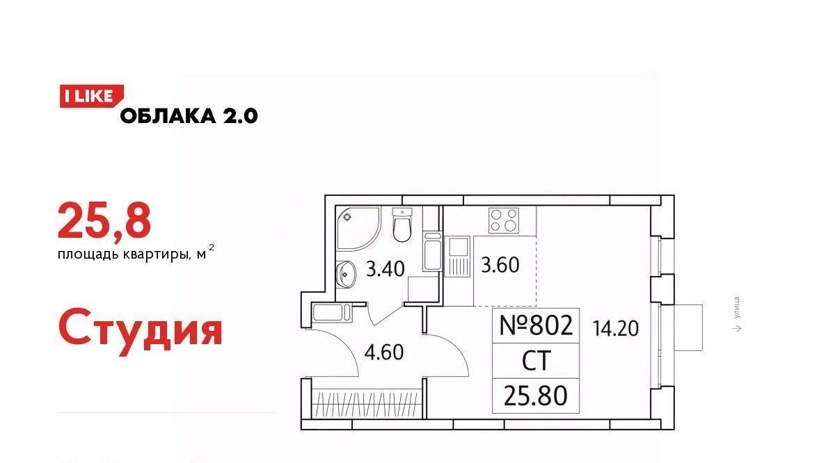 квартира г Люберцы ЖК «Облака 2.0» Жулебино фото 1