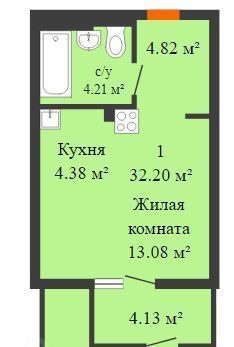 квартира г Ростов-на-Дону р-н Ленинский Новое поселение ул 20-я линия 80/81 мкр фото 1