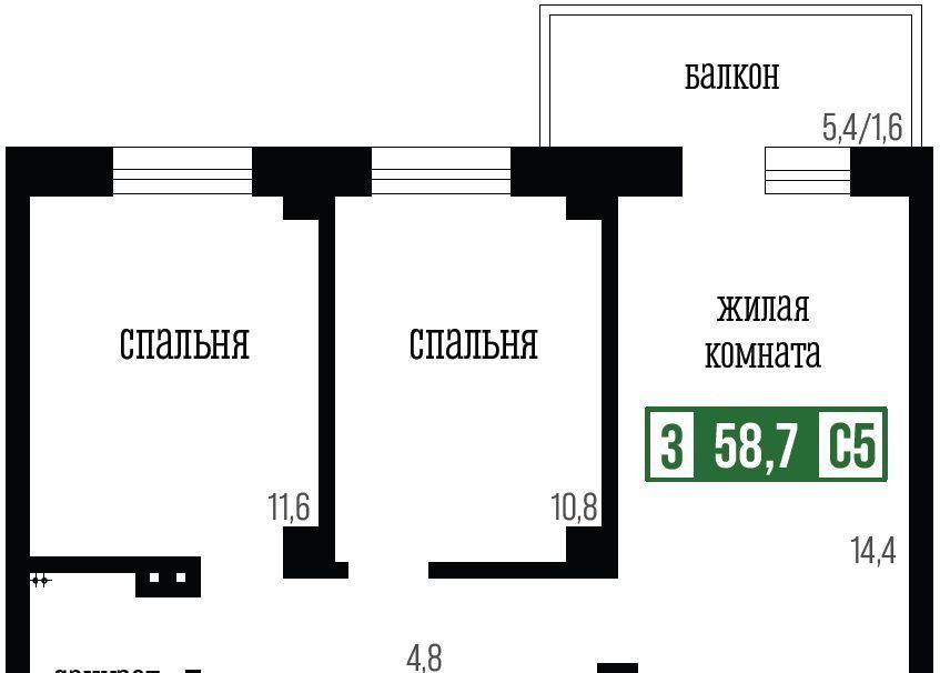 квартира г Красноярск р-н Свердловский ул Свердловская 6к с 3 фото 1