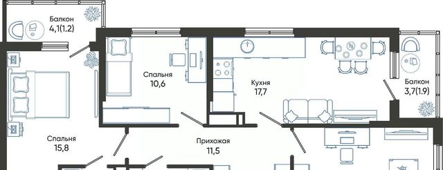 г Новороссийск р-н Центральный ЖК Облака 2 фото