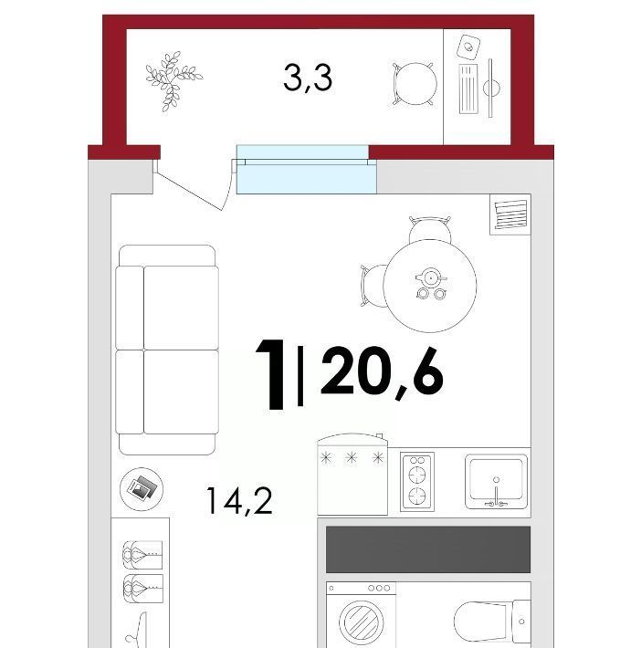 квартира р-н Калининский д Батино ул Сергея Есенина 14 фото 1