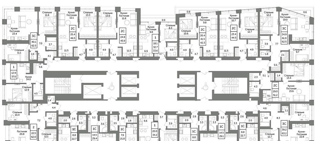 квартира г Уфа р-н Советский ЖК Urbanica фото 2