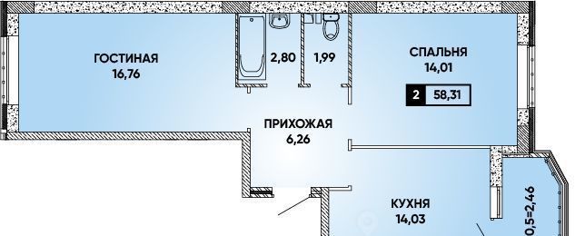 квартира г Краснодар р-н Прикубанский Парковый Достояние мкр фото 1