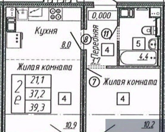 квартира г Воронеж р-н Коминтерновский Подгорное ЖК «Новое Подгорное» фото 1