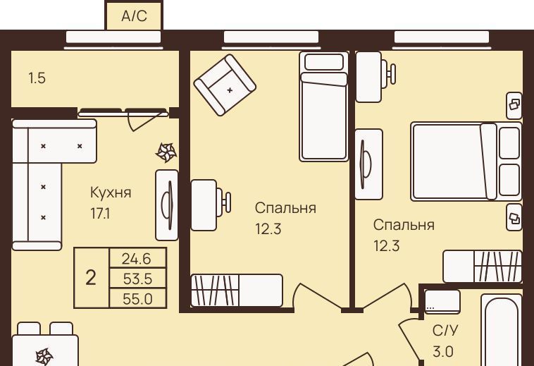 квартира р-н Всеволожский д Новое Девяткино ЖК Девяткино Девяткино фото 1