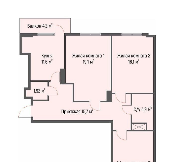 квартира г Нижний Новгород р-н Советский Горьковская ул Светлогорская 6 фото 1