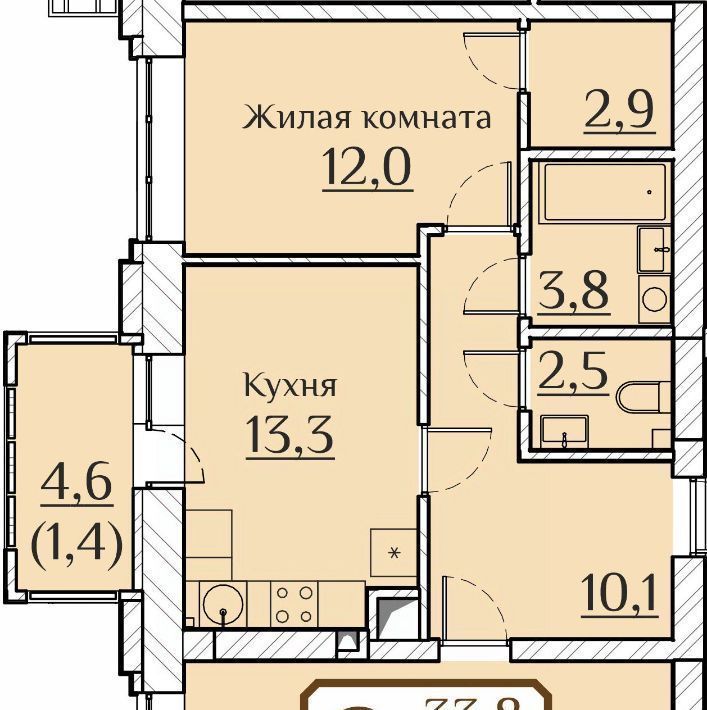 квартира г Чебоксары р-н Московский ул Дегтярева 1б фото 1