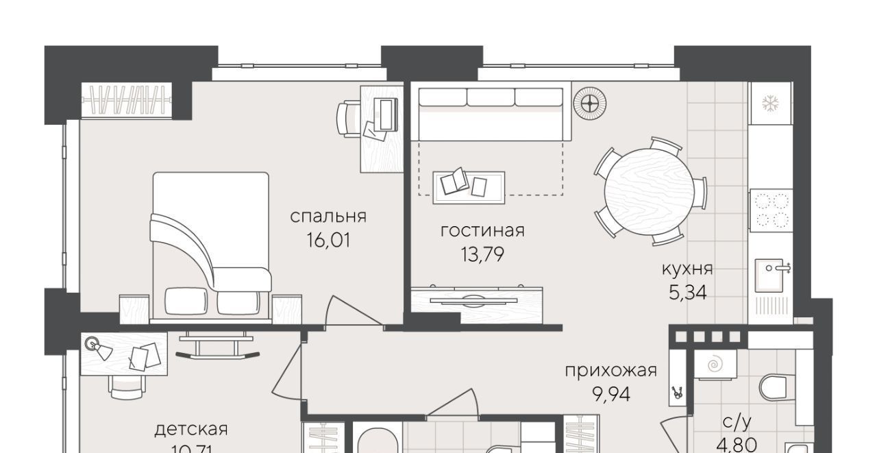 квартира г Новосибирск Заельцовская ул Кедровая с 45к 2 фото 1