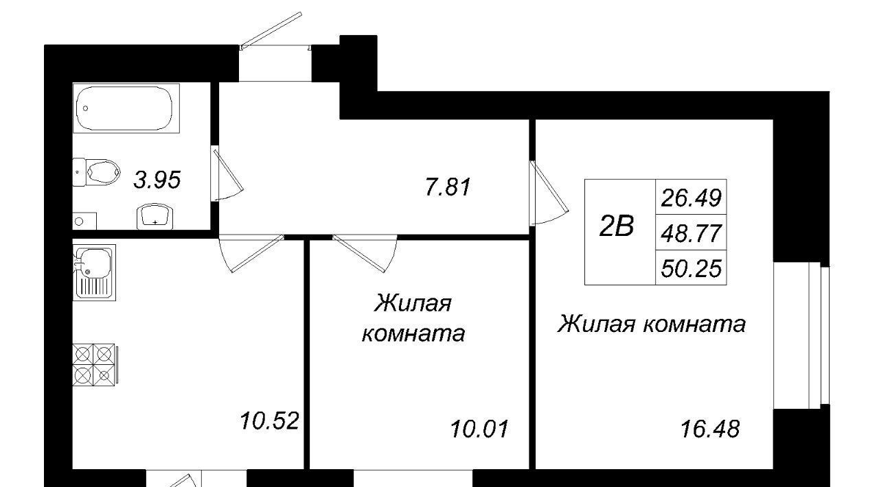 квартира р-н Зеленодольский с Осиново ЖК «Радужный-2» Осиновское с/пос, Авиастроительная фото 1