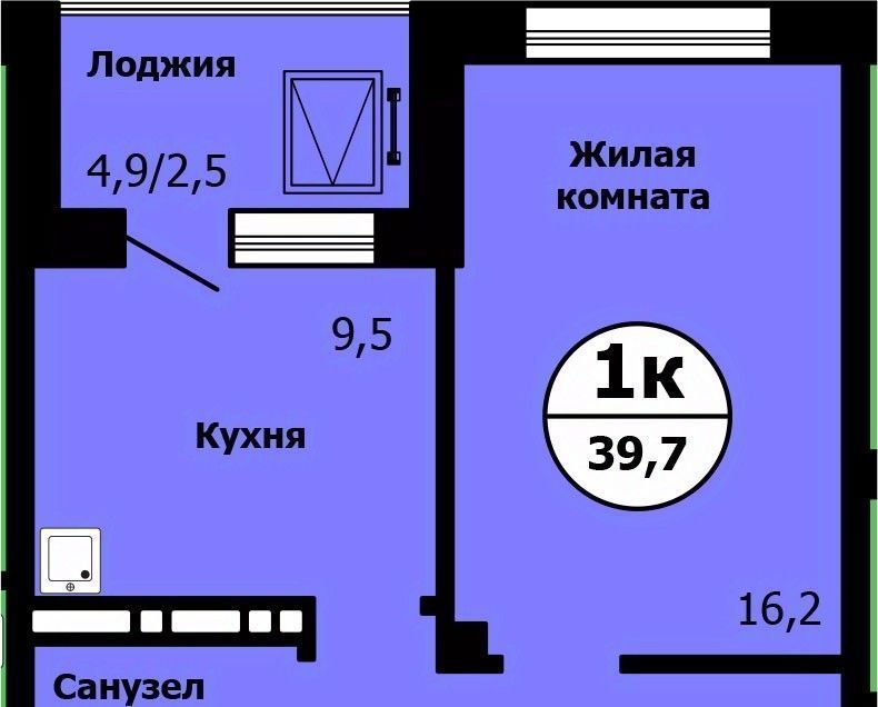 квартира г Красноярск р-н Свердловский ул Лесников 2 фото 1